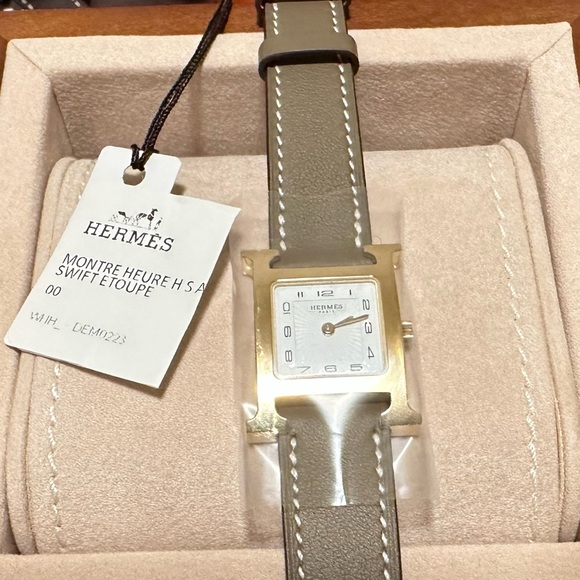 Hermes HEURE H WATCH 25 MM Etoupe Gold - Picture 2 of 5
